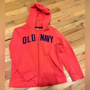Old Navy Kids' Bright Red Zip-Up Hoodie
